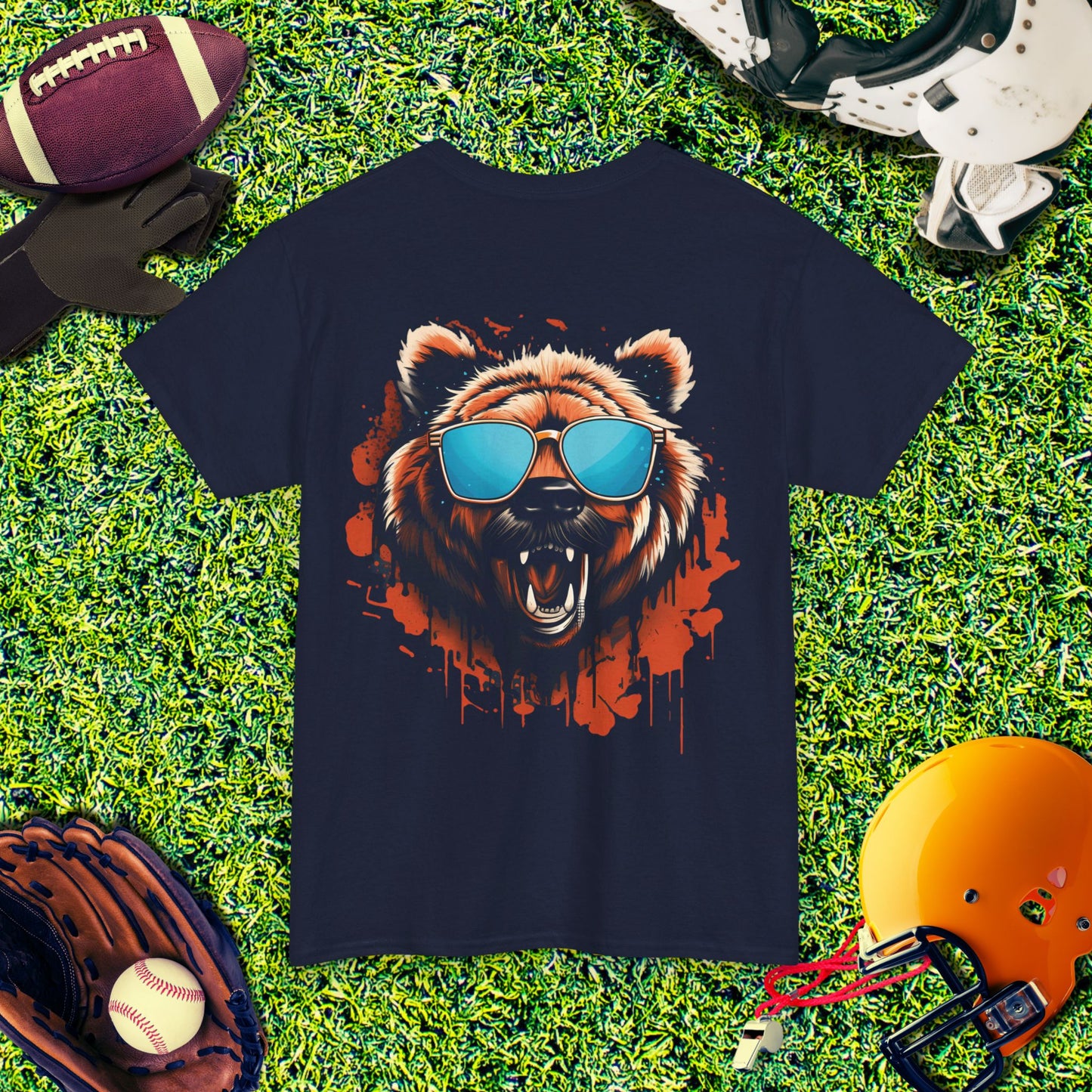 Chicago Bears Ditka-Stache Da Coach (Back) T-Shirt