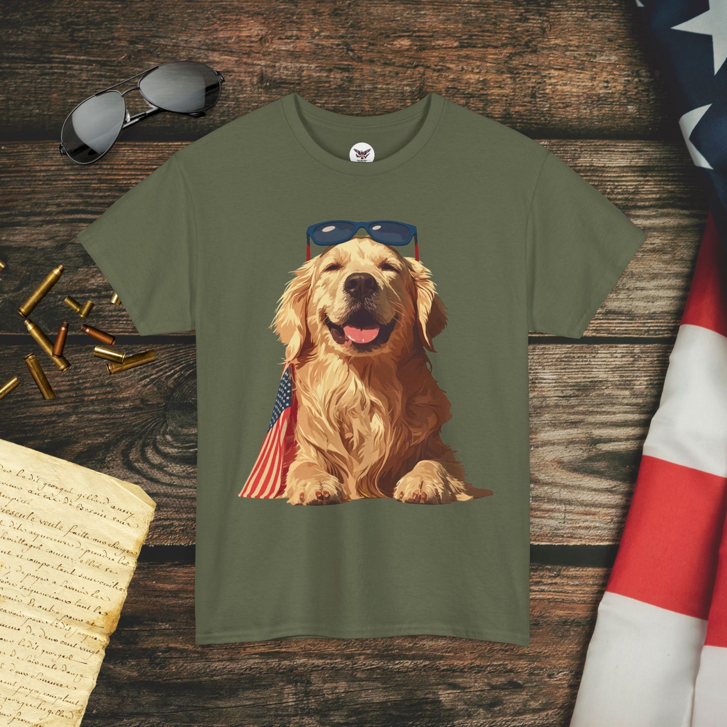 Patriotic Pupper Stars & Stripes Doggo T-Shirt