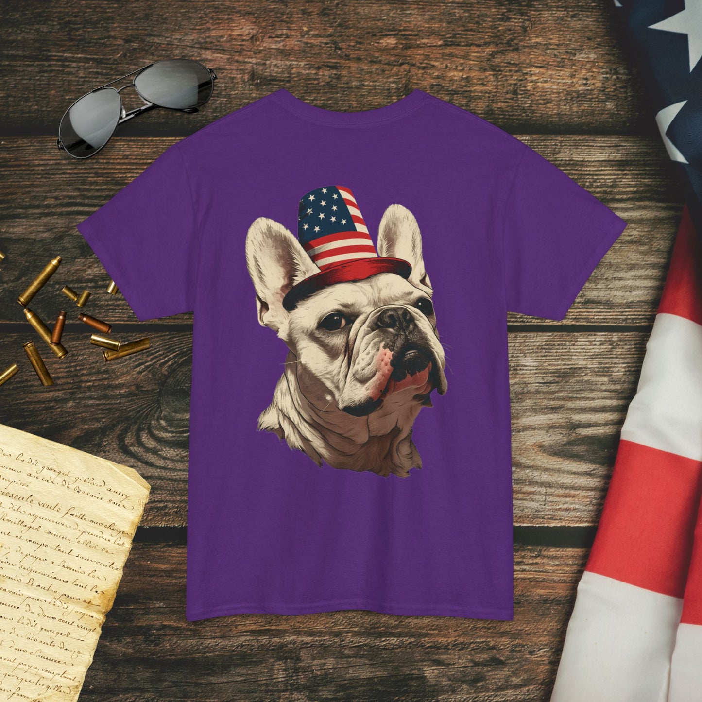 American Frenchie Pride (Back) T-Shirt