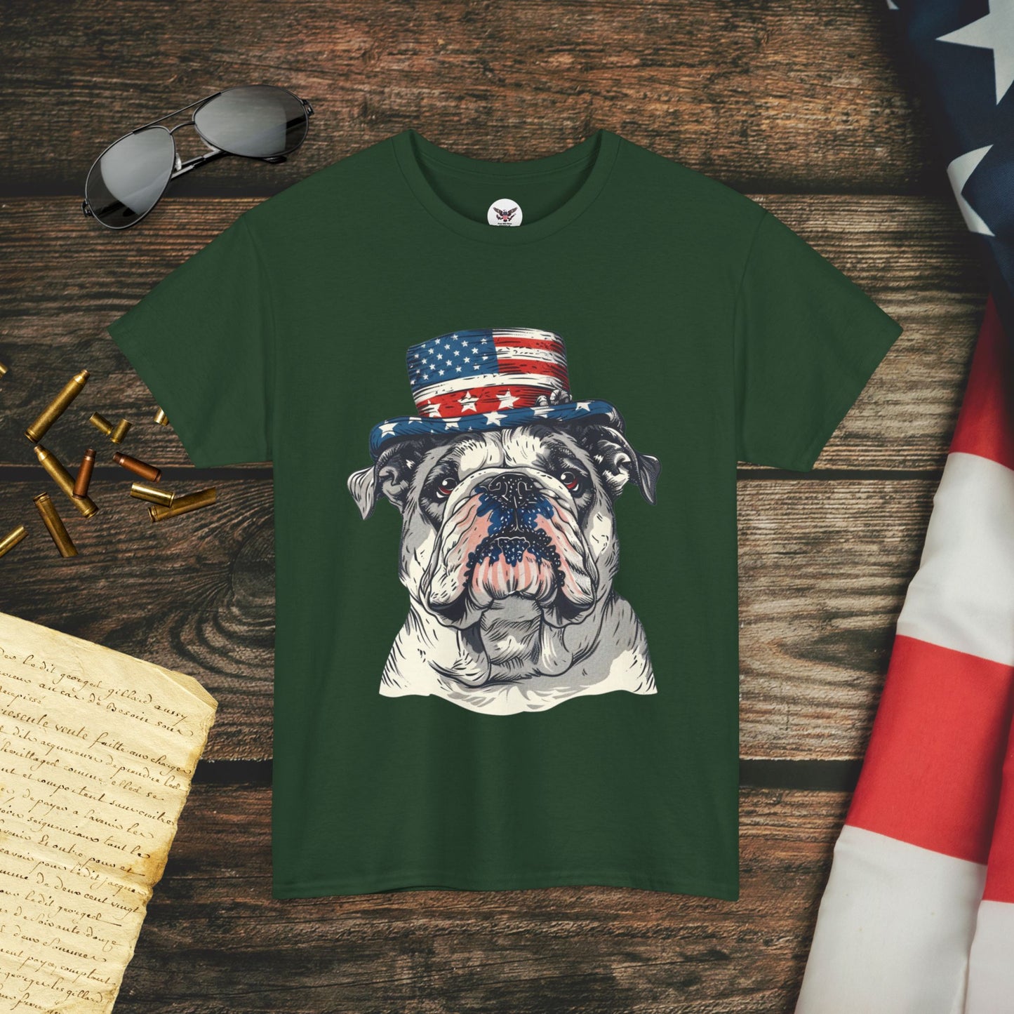 Stars & Stripes Bulldog T-Shirt