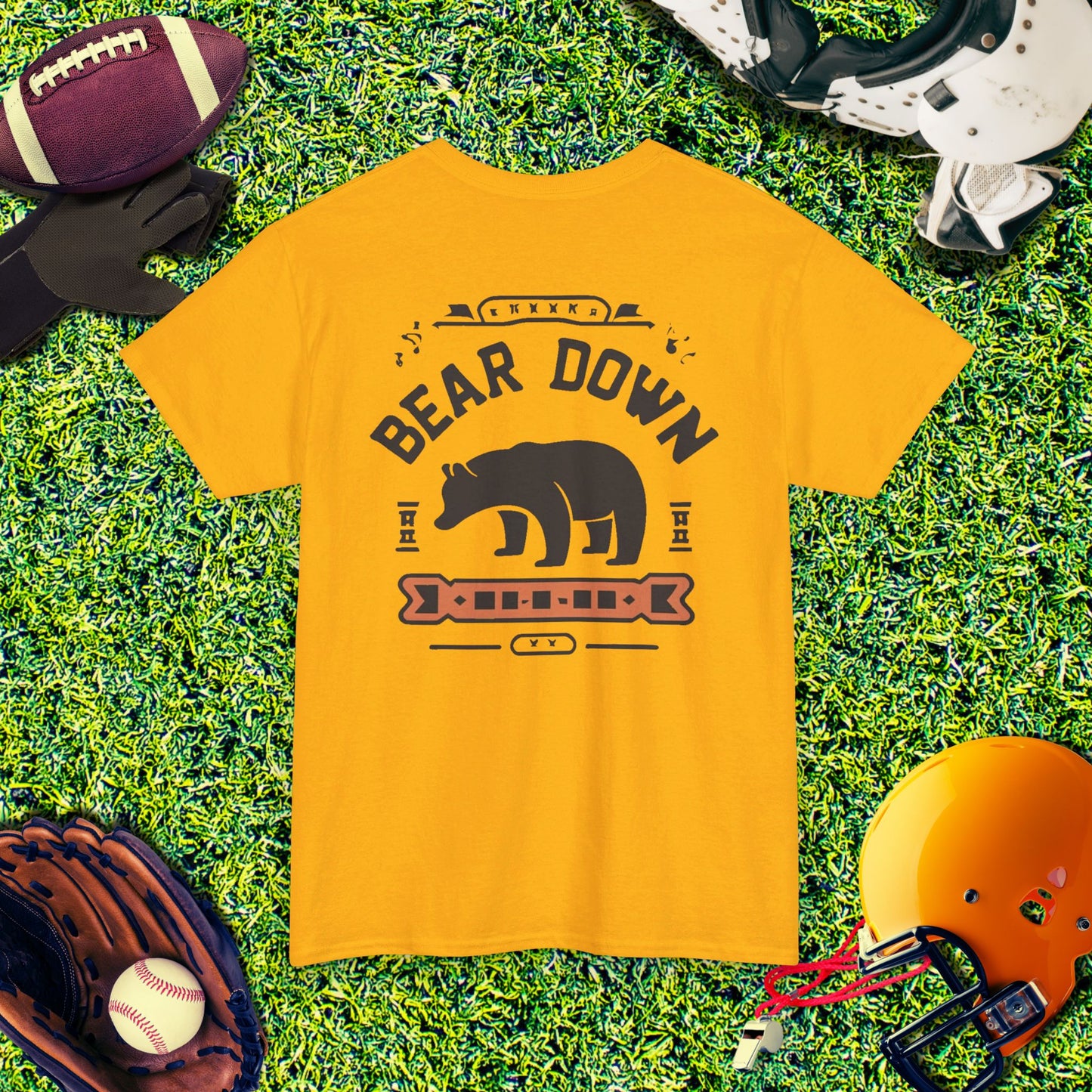 Chicago Bears Bear Down Vintage (Back) T-Shirt