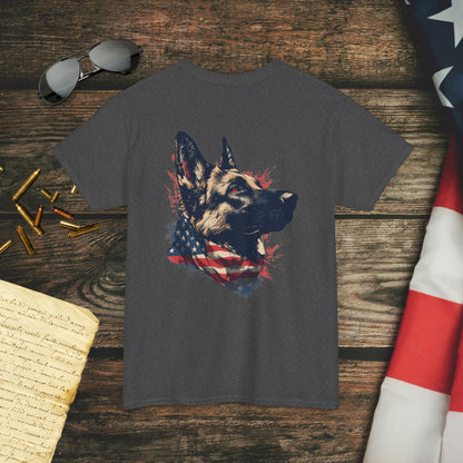 Loyal Patriotic German Shepherd (Back) T-Shirt