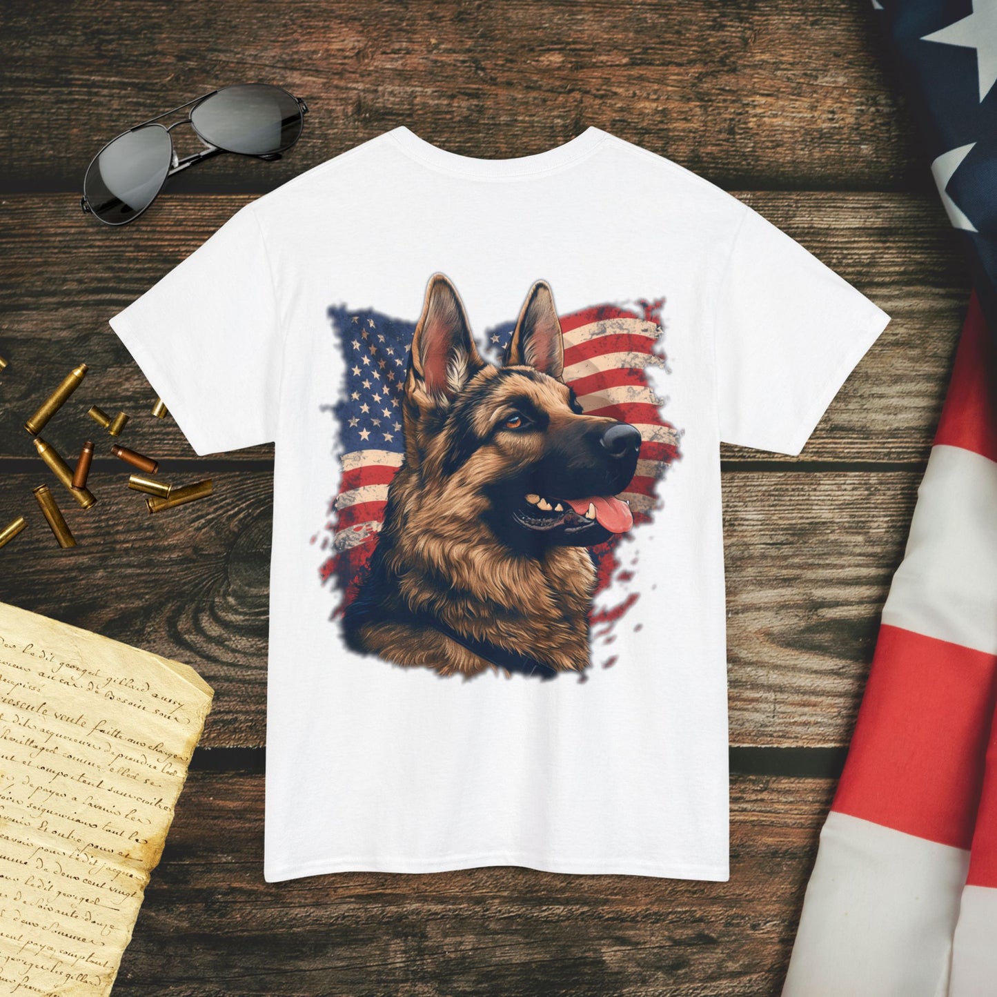 All-American Hound German Shepherd (Back) T-Shirt