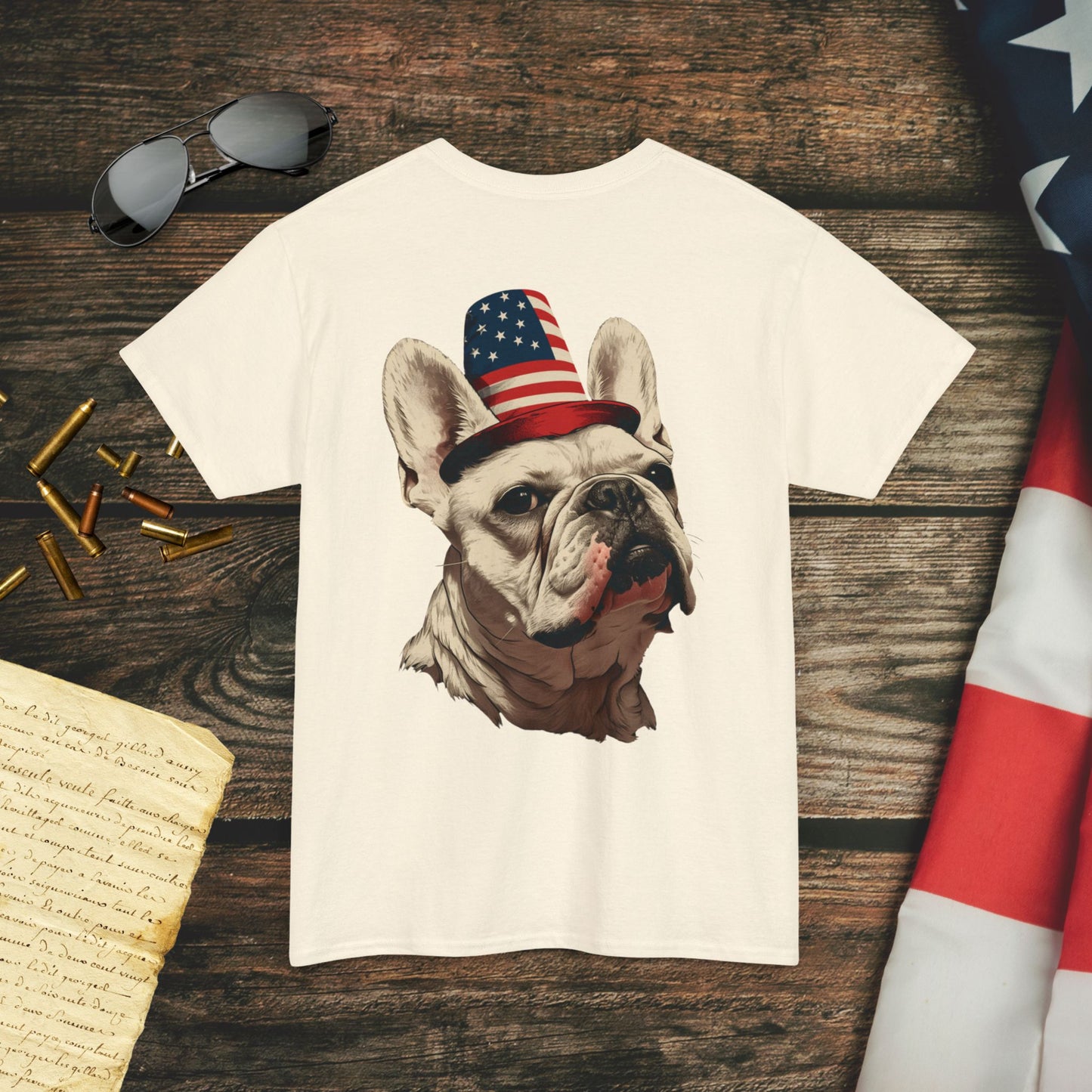 American Frenchie Pride (Back) T-Shirt