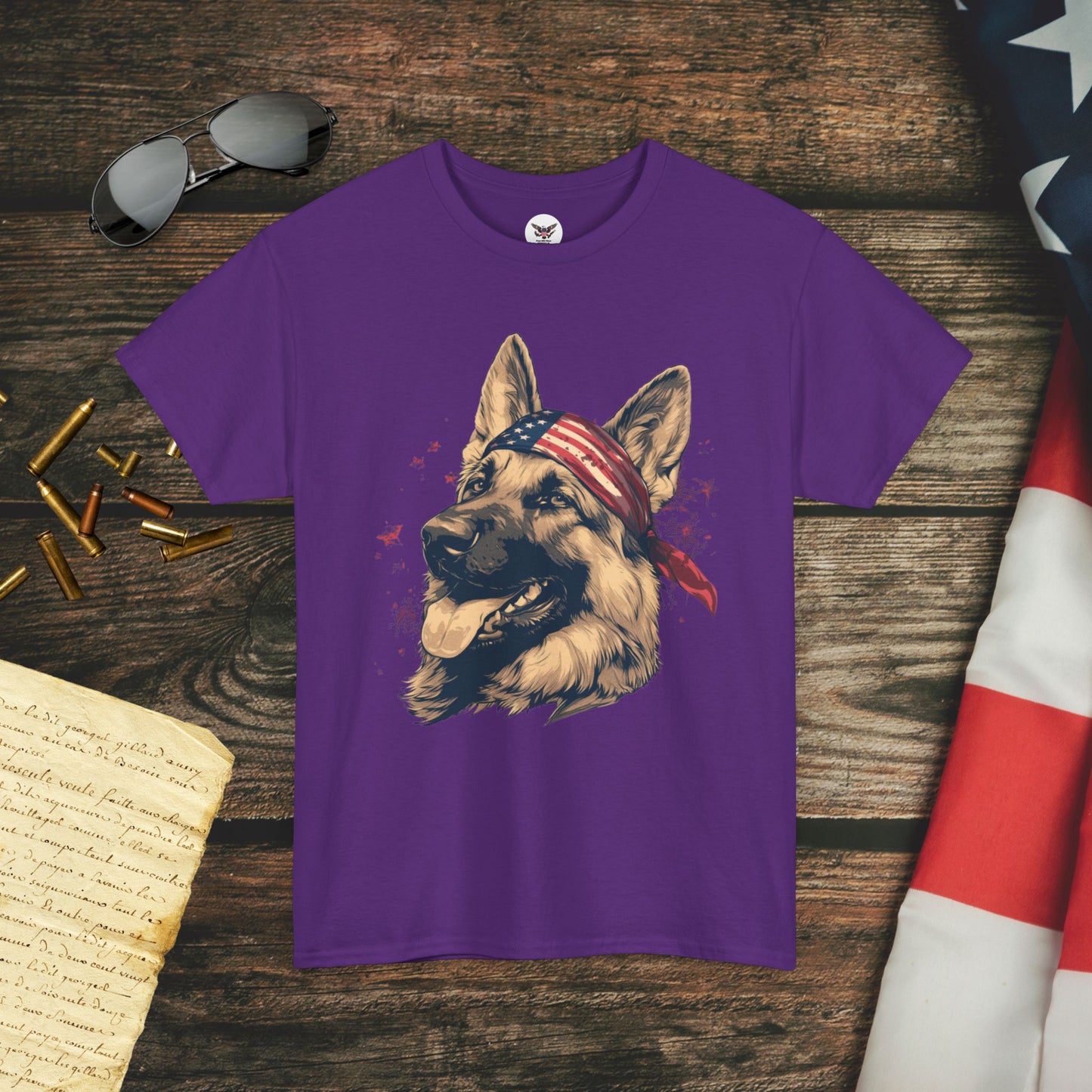 Guarding Freedom German Shepherd T-Shirt