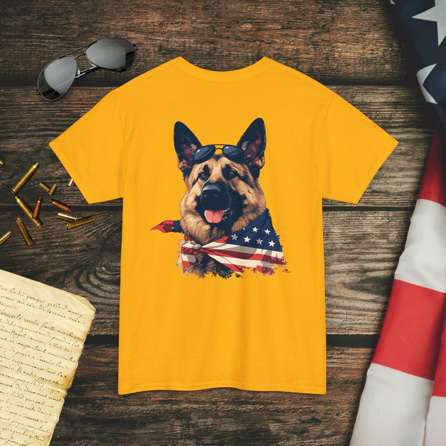 Stars & Stripes Shepherd (Back) T-Shirt