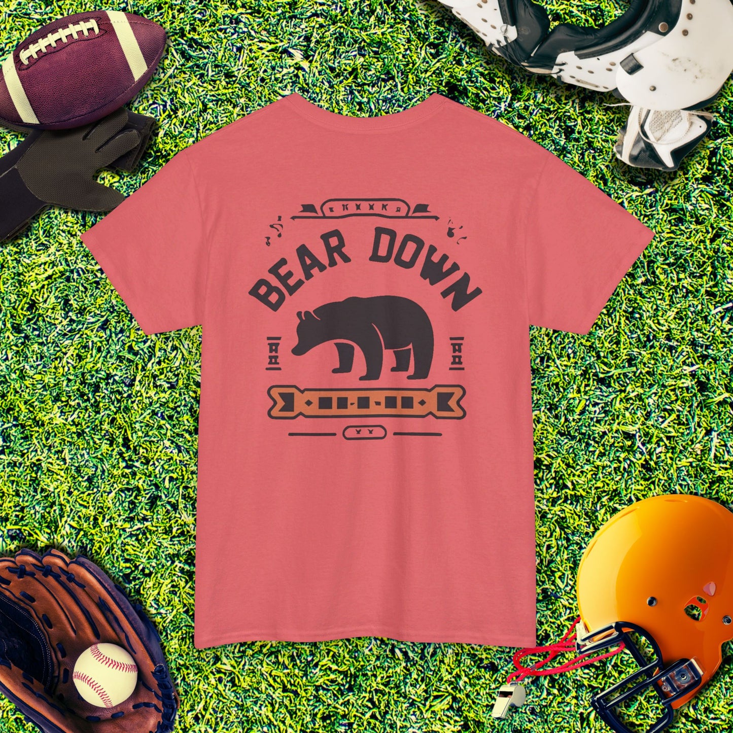 Chicago Bears Bear Down Vintage (Back) T-Shirt