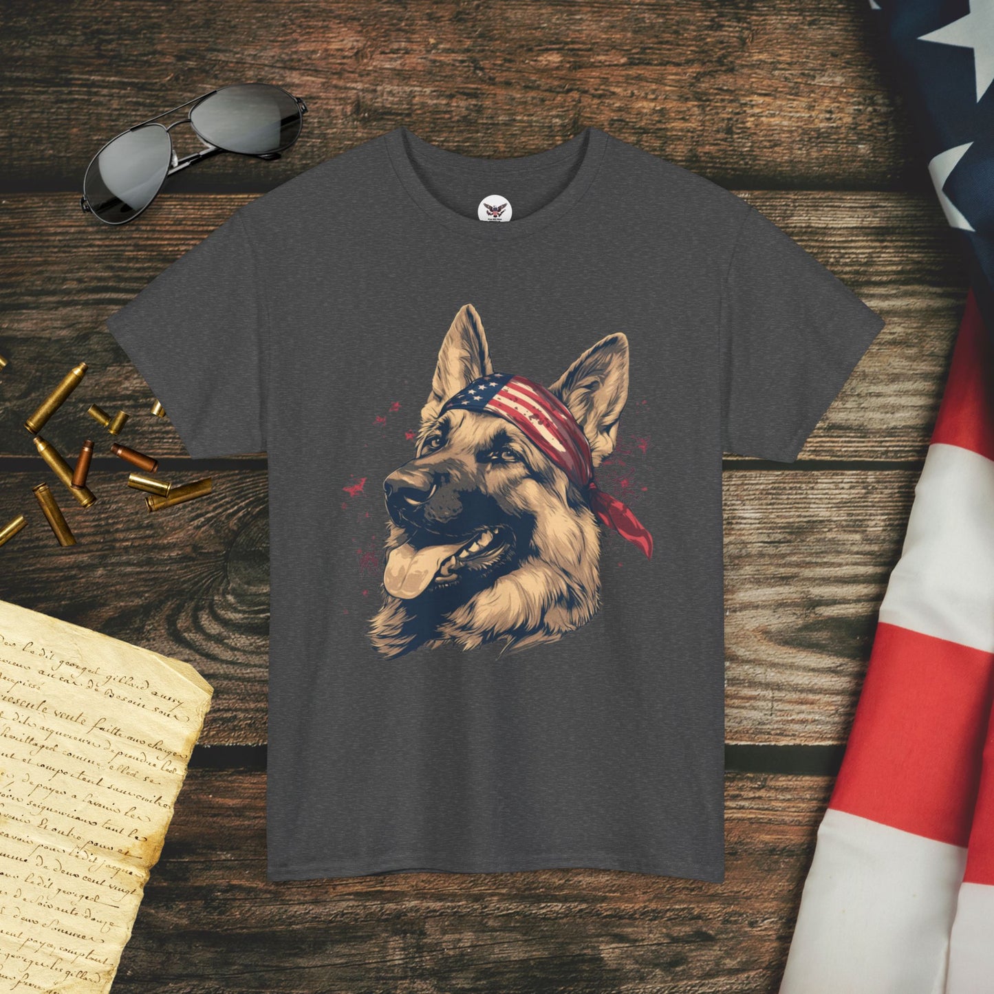 Guarding Freedom German Shepherd T-Shirt