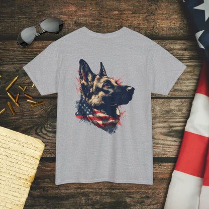 Loyal Patriotic German Shepherd (Back) T-Shirt