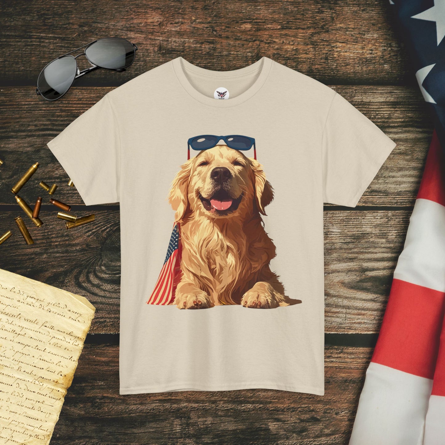 Patriotic Pupper Stars & Stripes Doggo T-Shirt