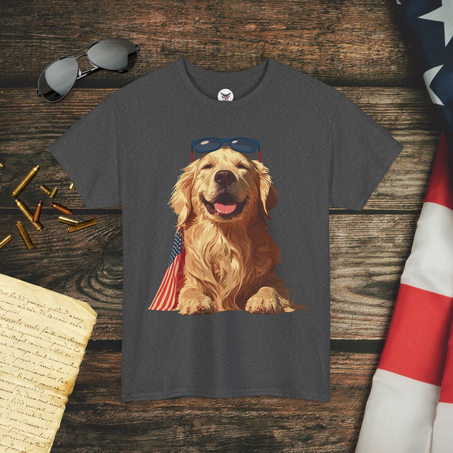 Patriotic Pupper Stars & Stripes Doggo T-Shirt