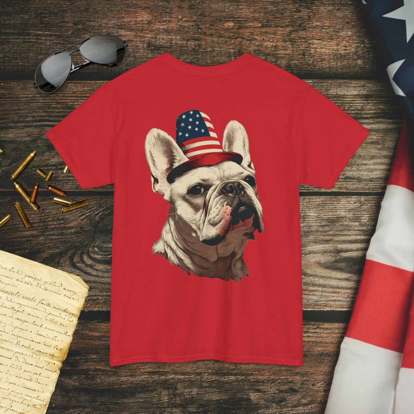 American Frenchie Pride (Back) T-Shirt