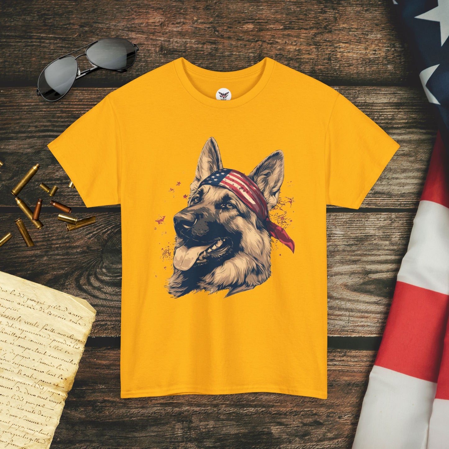 Guarding Freedom German Shepherd T-Shirt