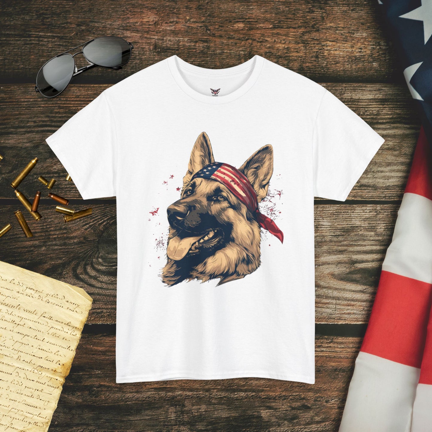 Guarding Freedom German Shepherd T-Shirt