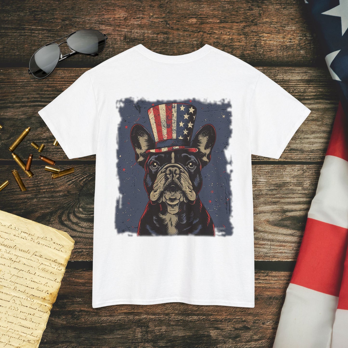 Patriotic Pooch (Back) T-Shirt