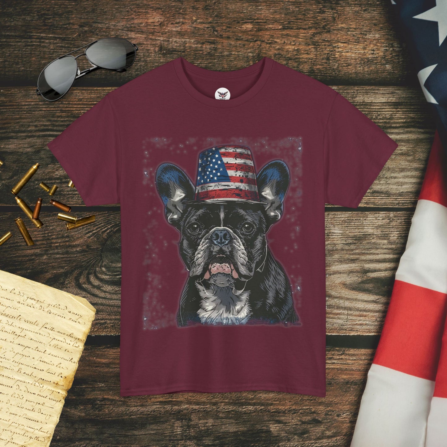 Uncle Sam Frenchie T-Shirt