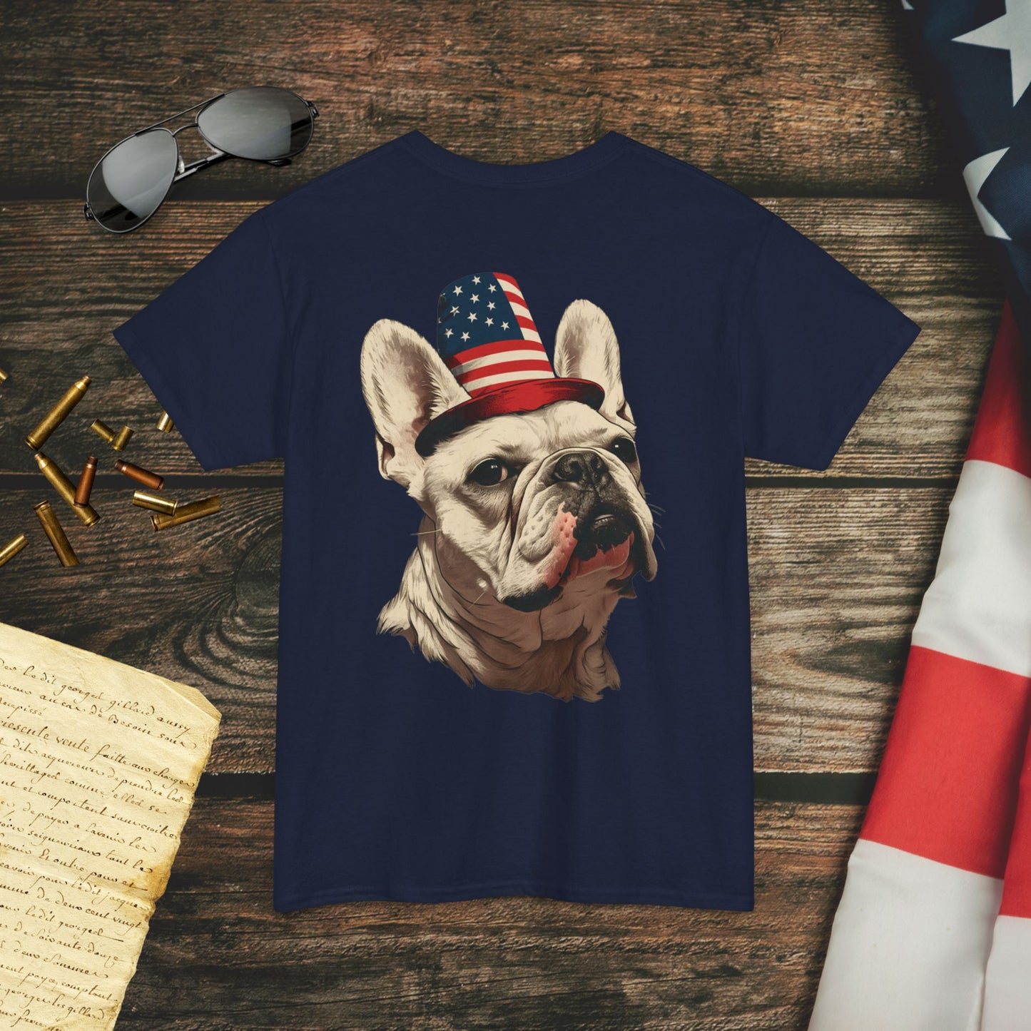 American Frenchie Pride (Back) T-Shirt