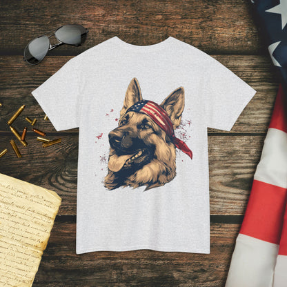 Guarding Freedom German Shepherd (Back) T-Shirt