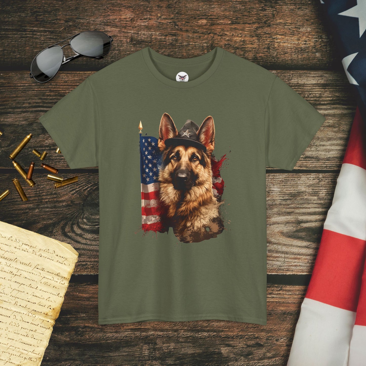 Patriotic German Shepherd T-Shirt