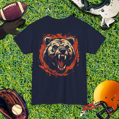 Intense Chicago Bears Roaring Bear (Back) T-Shirt