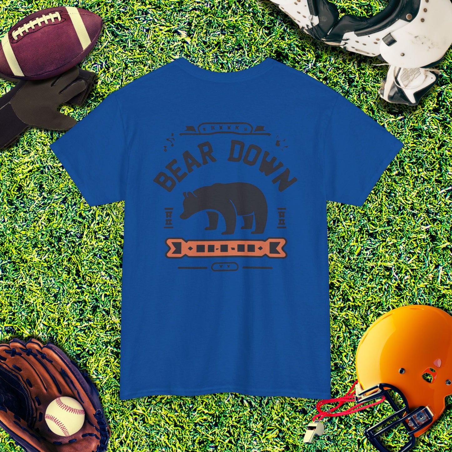 Chicago Bears Bear Down Vintage (Back) T-Shirt