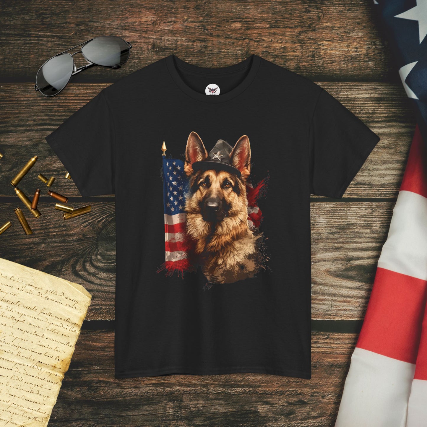 Patriotic German Shepherd T-Shirt