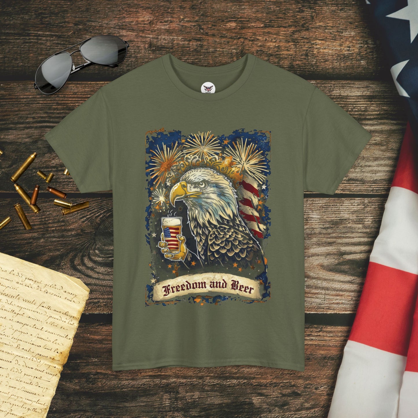 America, Freedom, and Beer T-Shirt