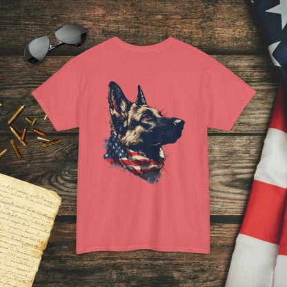 Loyal Patriotic German Shepherd (Back) T-Shirt