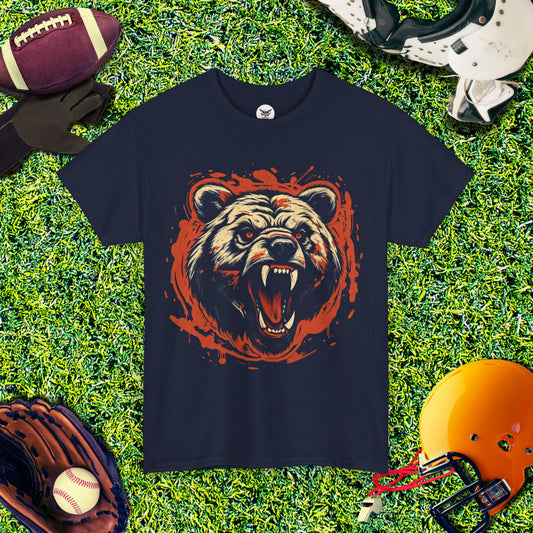 Intense Chicago Bears Roaring Bear T-Shirt