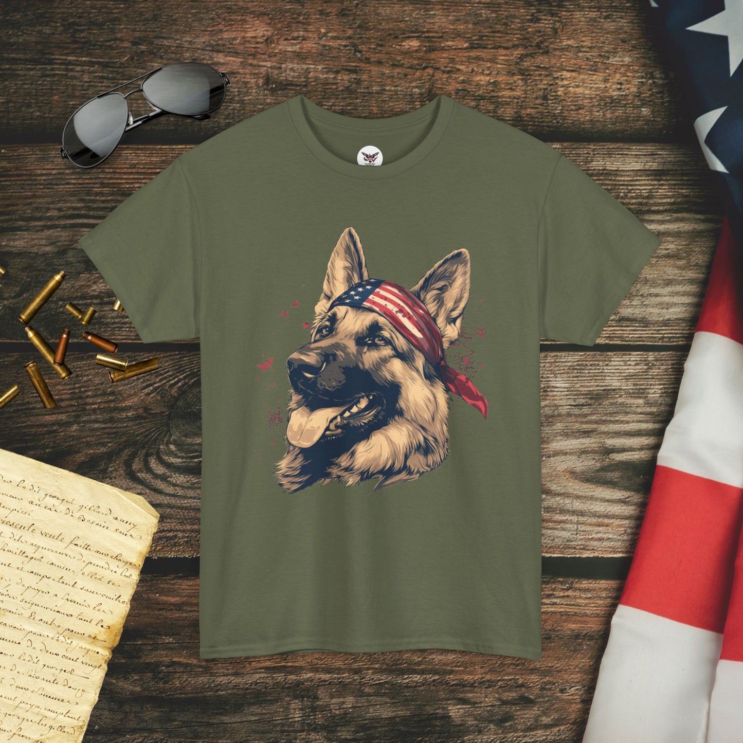 Guarding Freedom German Shepherd T-Shirt