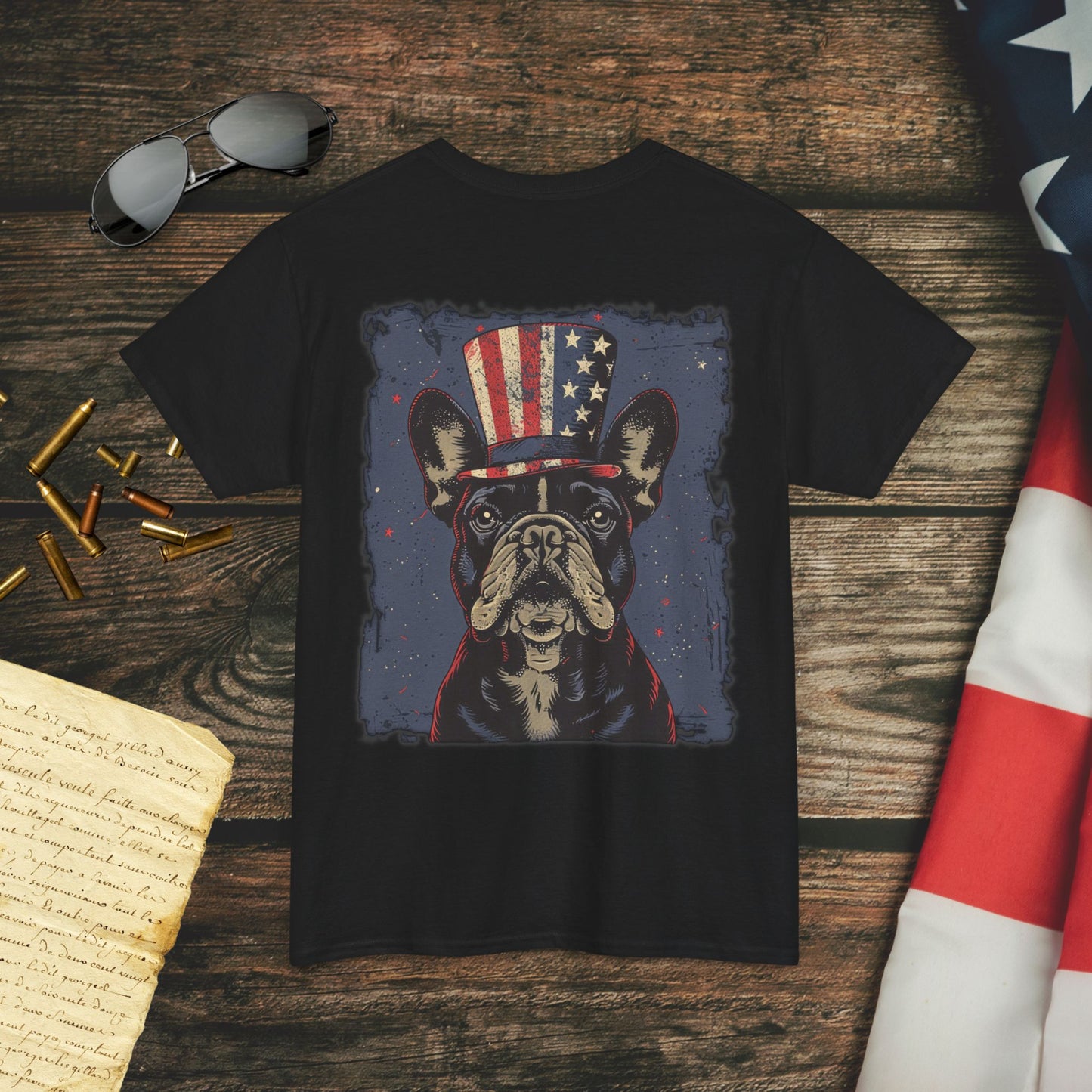 Patriotic Pooch (Back) T-Shirt