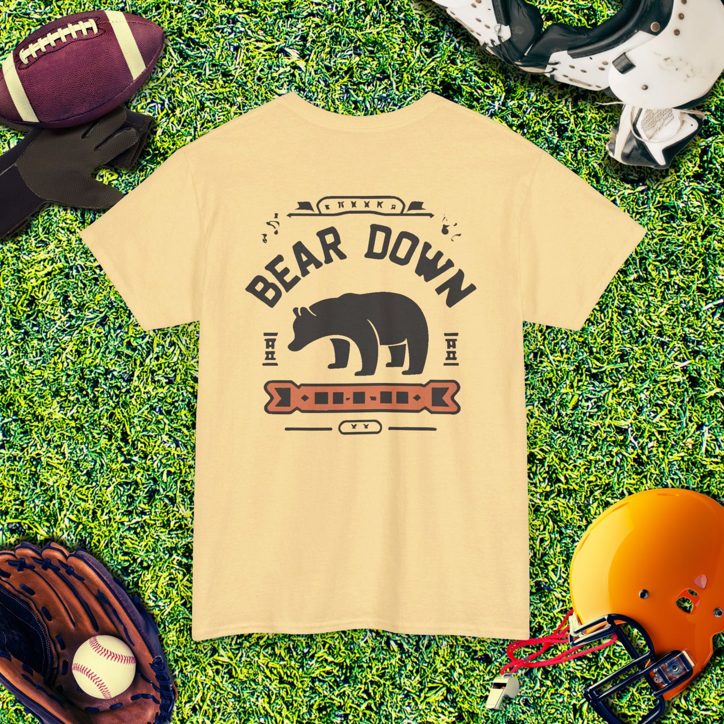 Chicago Bears Bear Down Vintage (Back) T-Shirt