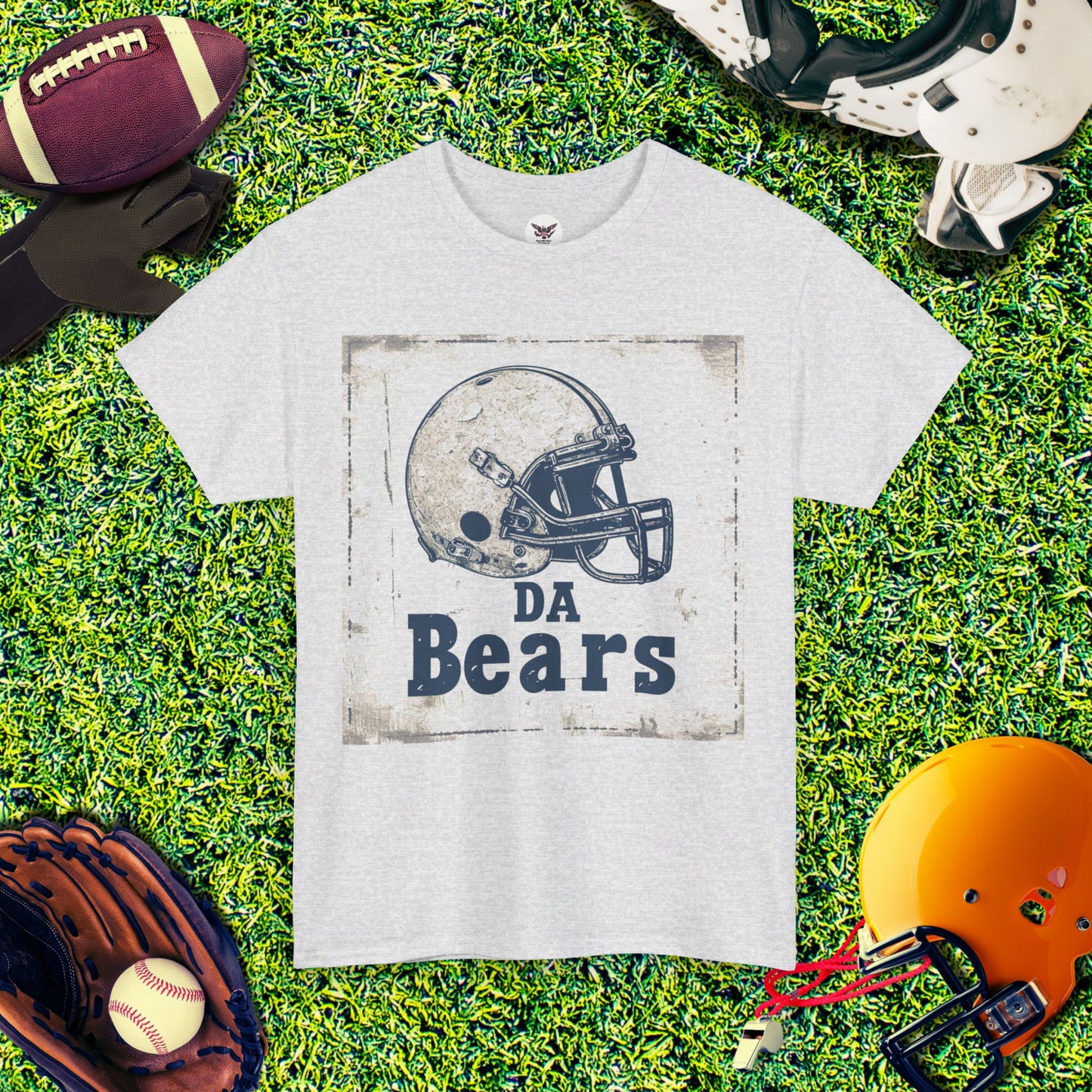 Da Bears Vintage Helmet T-Shirt