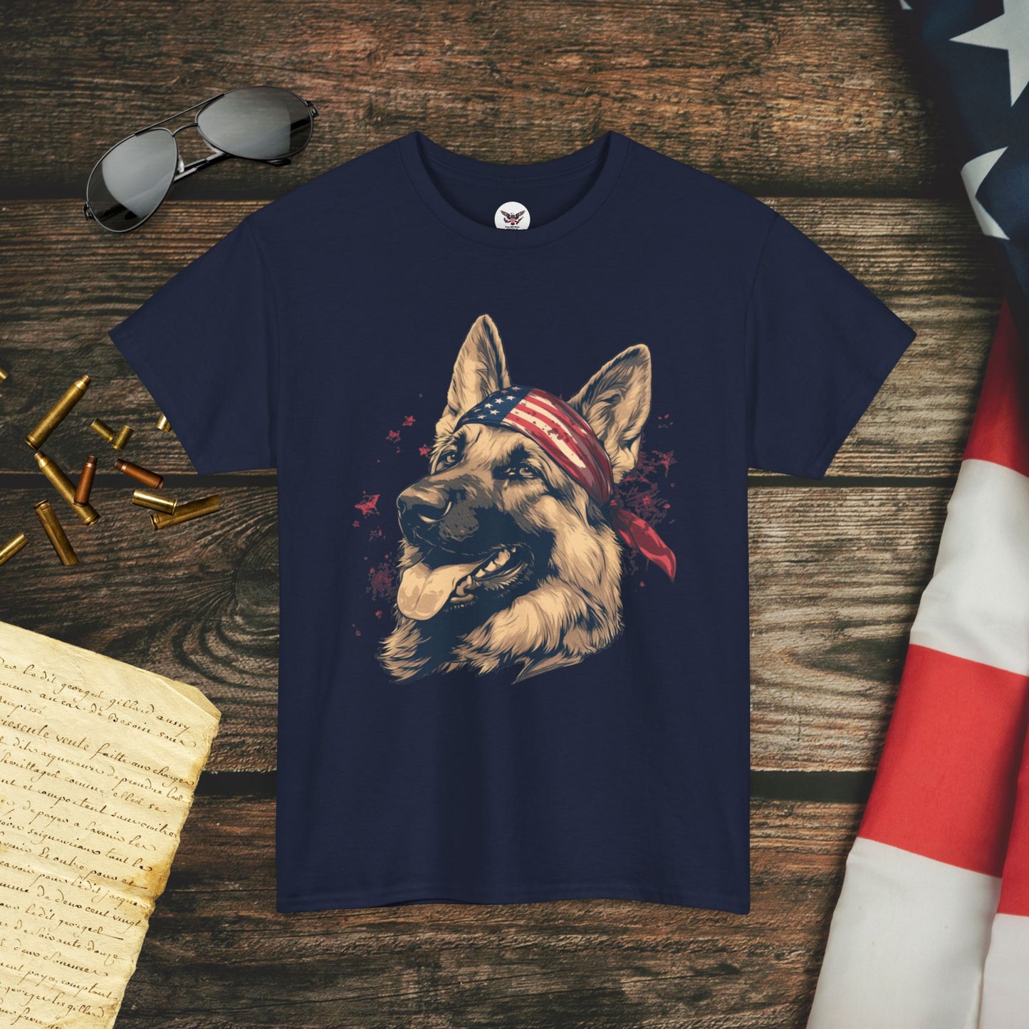 Guarding Freedom German Shepherd T-Shirt