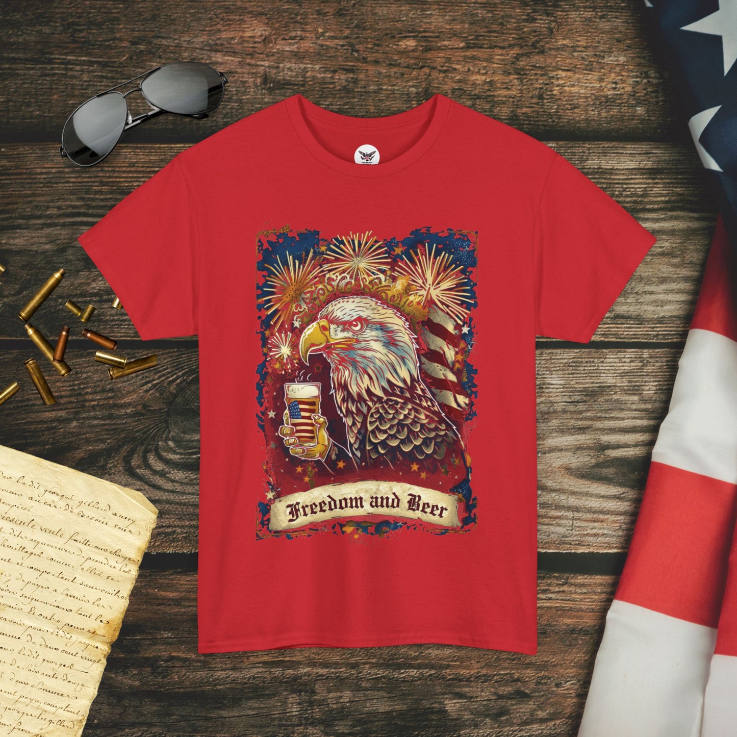 America, Freedom, and Beer T-Shirt