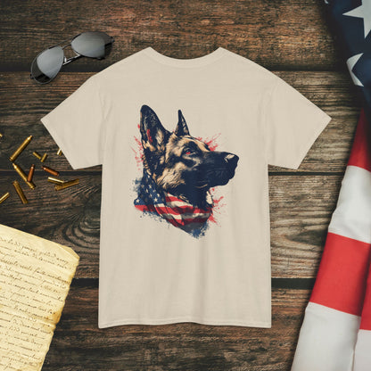 Loyal Patriotic German Shepherd (Back) T-Shirt