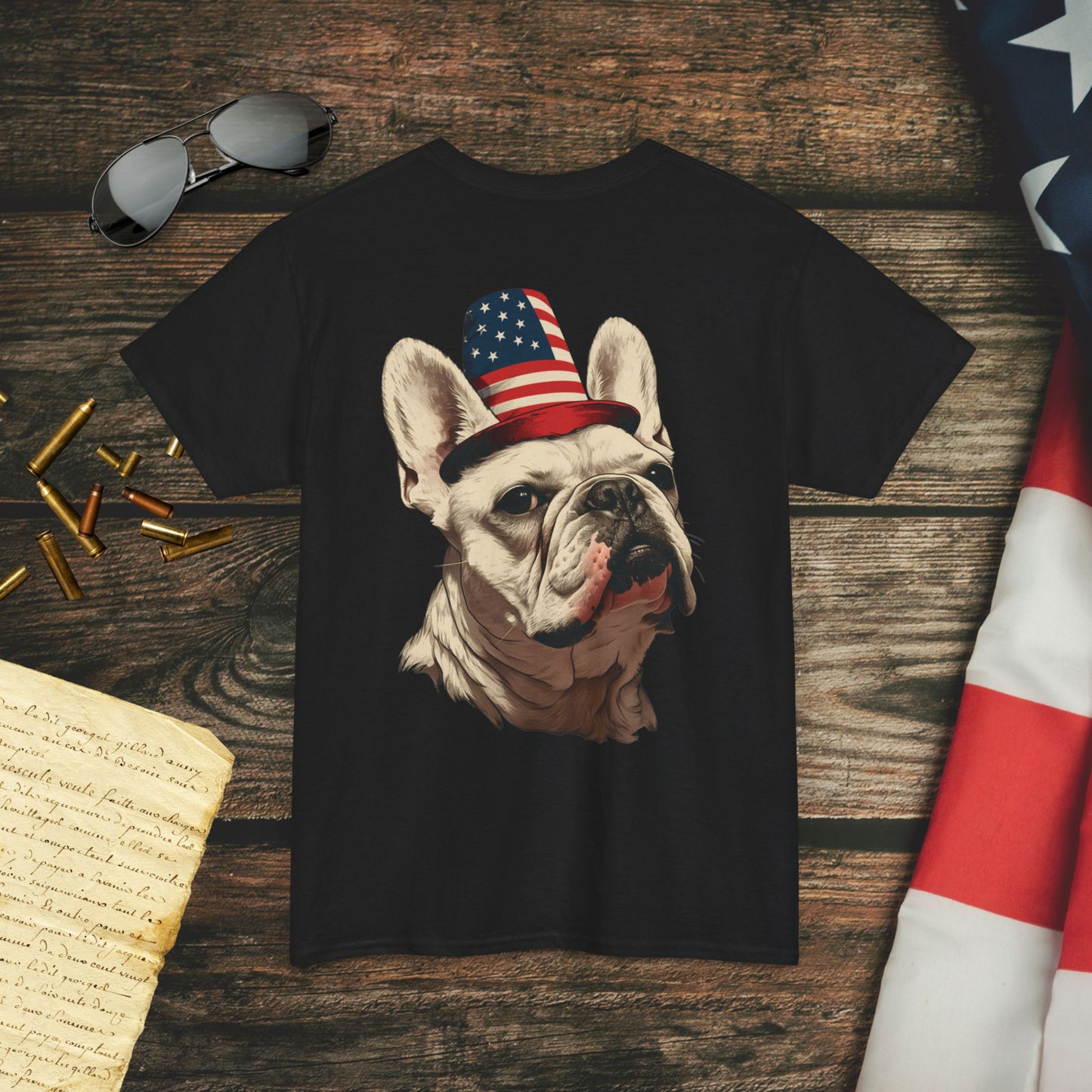 American Frenchie Pride (Back) T-Shirt