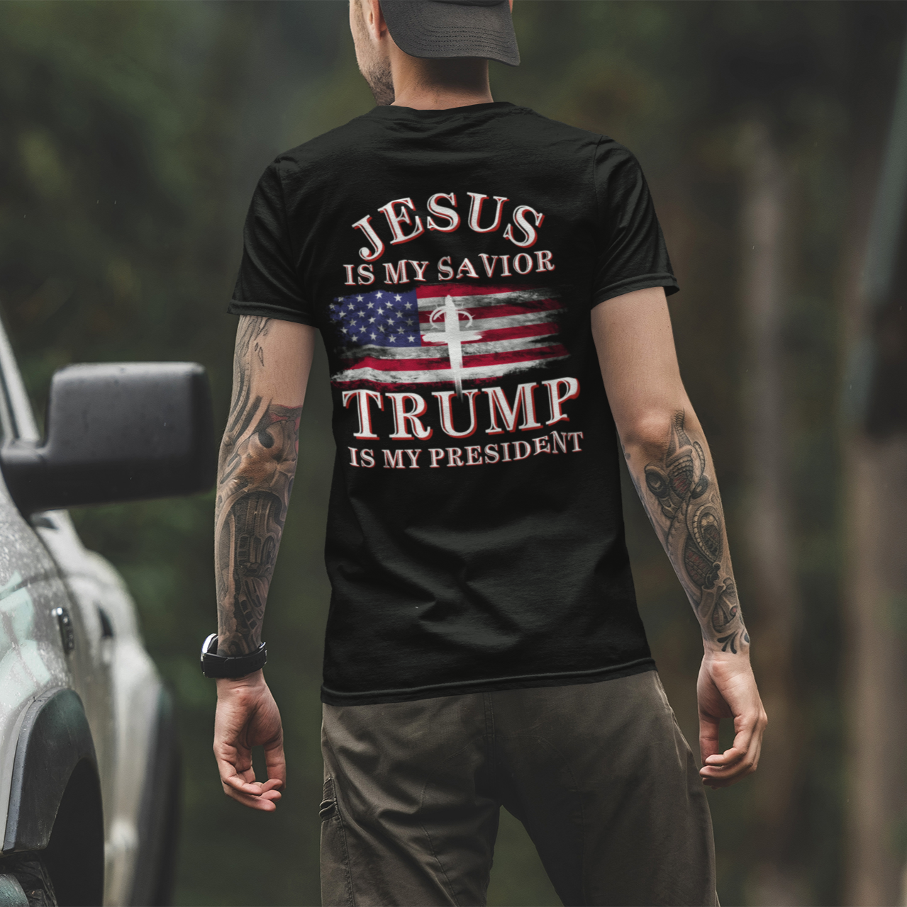 Jesus Is My Savior, Trump Is My President T-Shirt