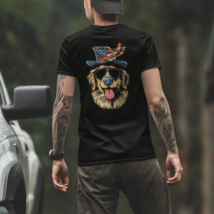 Stars & Stripes Doggo (Back) T-Shirt