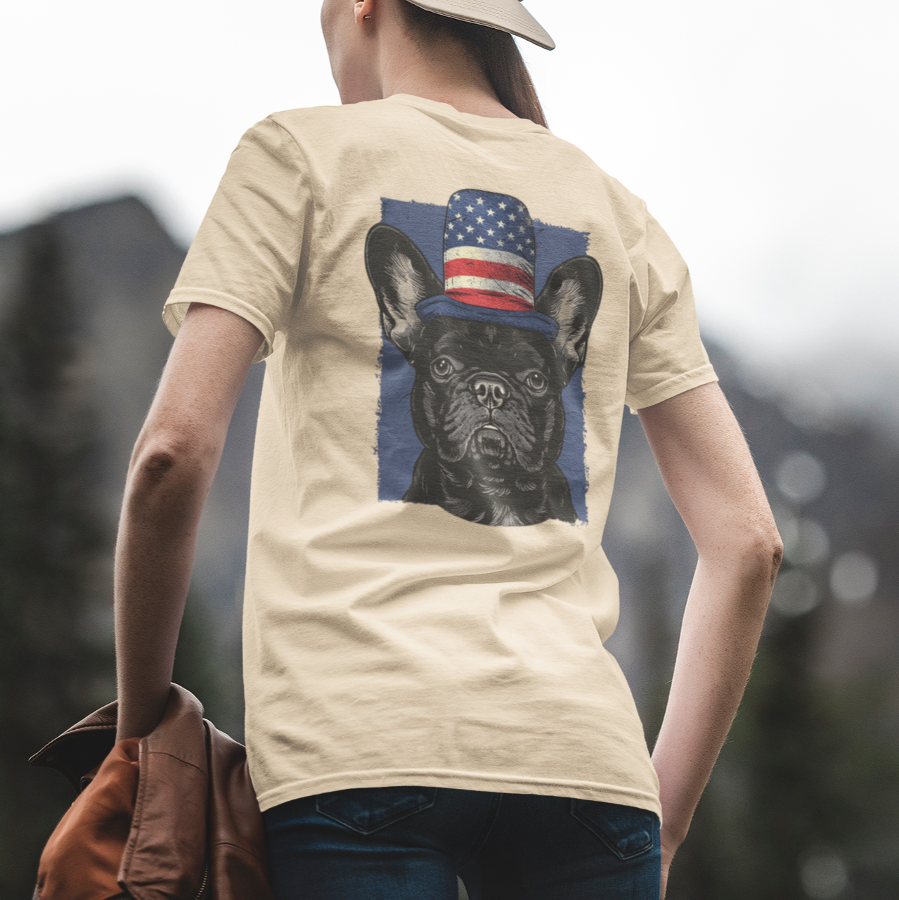 Liberty Frenchie (Back) T-Shirt