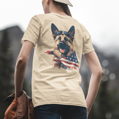 Stars & Stripes Shepherd (Back) T-Shirt