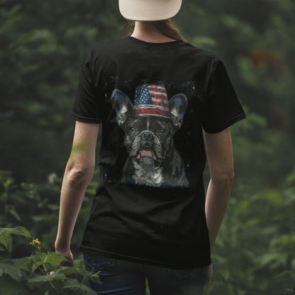 Uncle Sam Frenchie (Back) T-Shirt