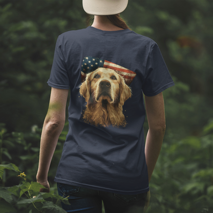 Patriotic Pooch (Back) T-Shirt