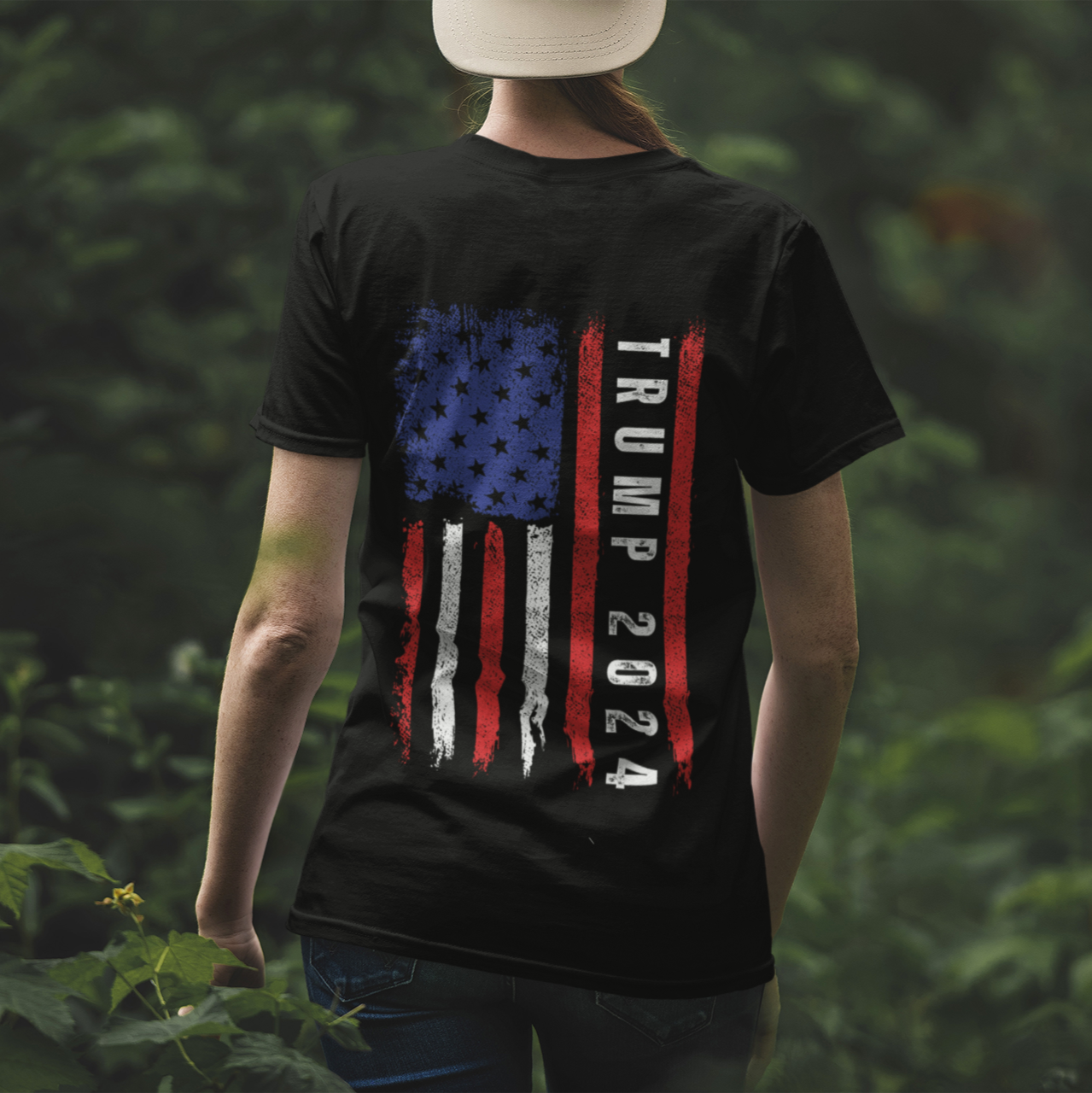 Trump 2024 American Flag T-Shirt