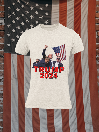 Trump Lives 2024 Patriotic T-Shirt