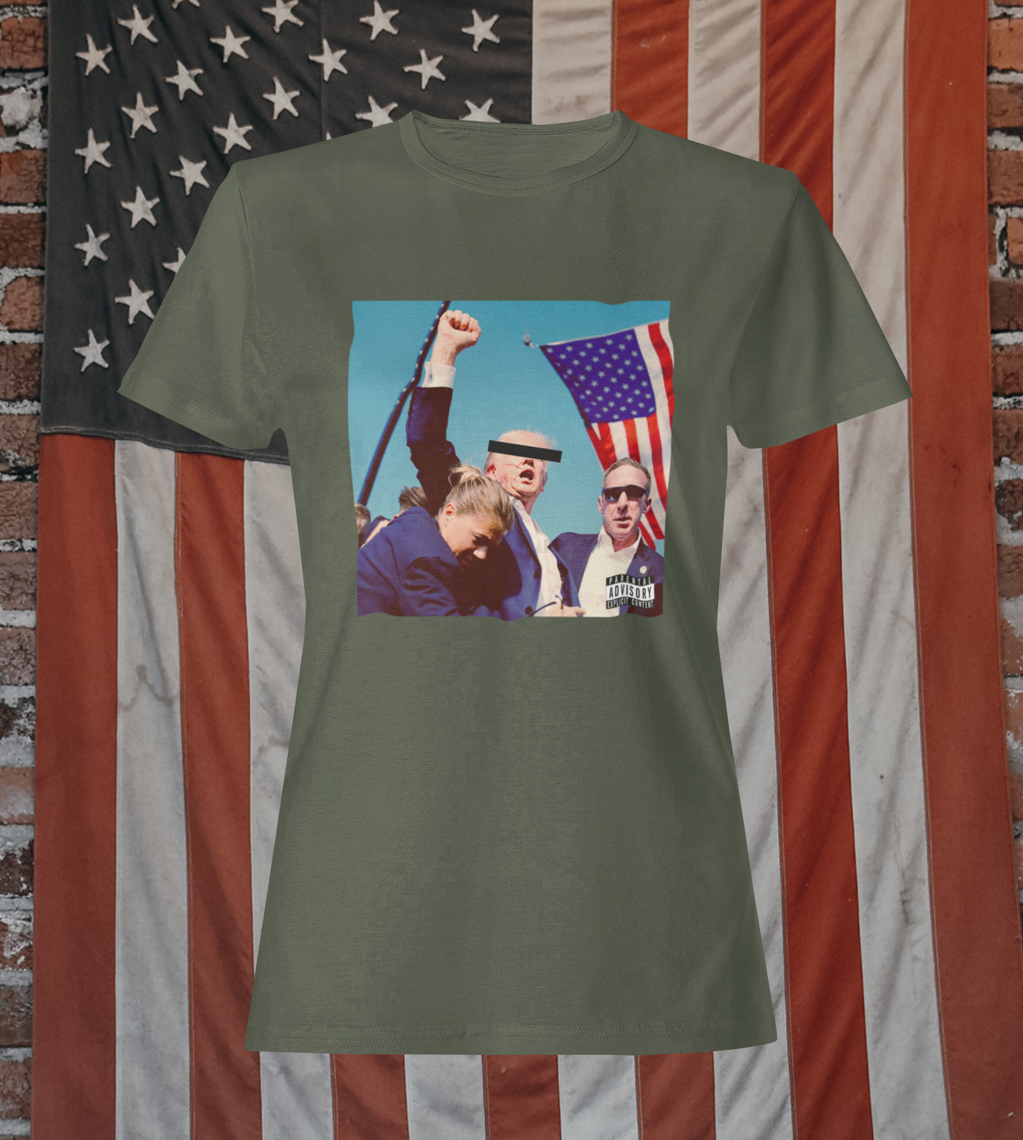 Trump Lives Vintage Album Drop T-Shirt