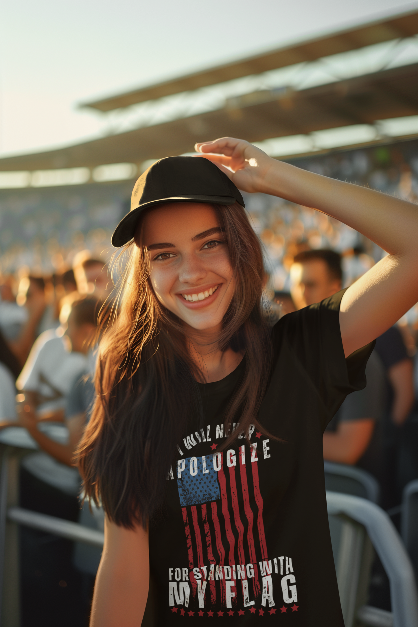 Never Apologize for Standing with My Flag T-Shirt