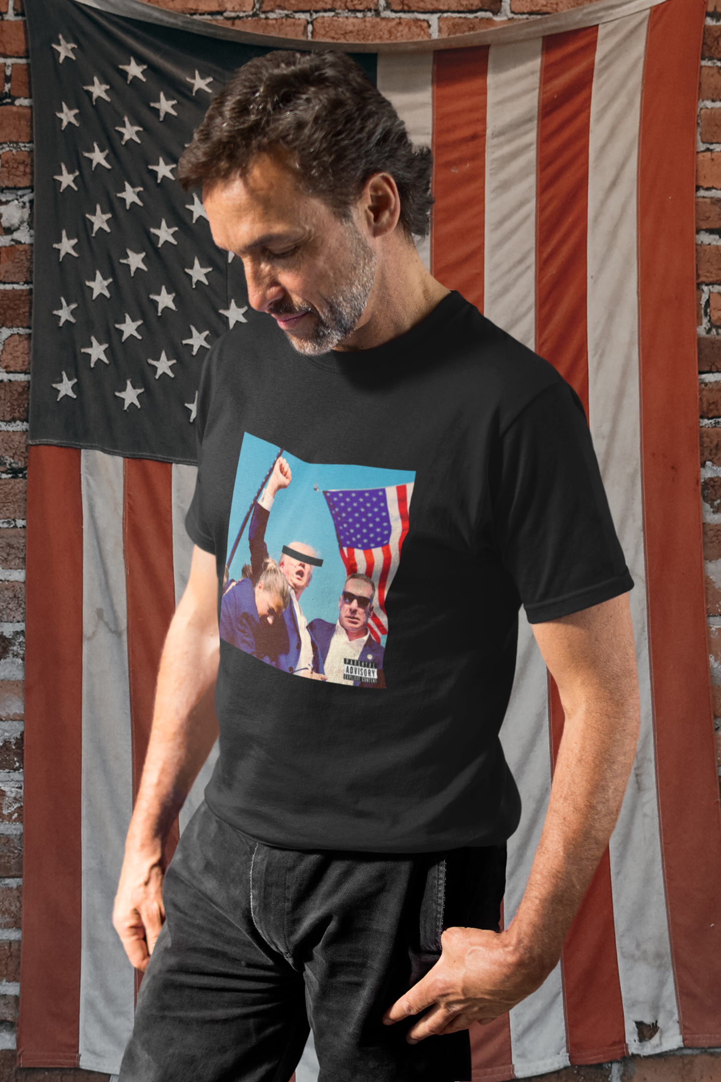 Trump Lives Vintage Album Drop T-Shirt