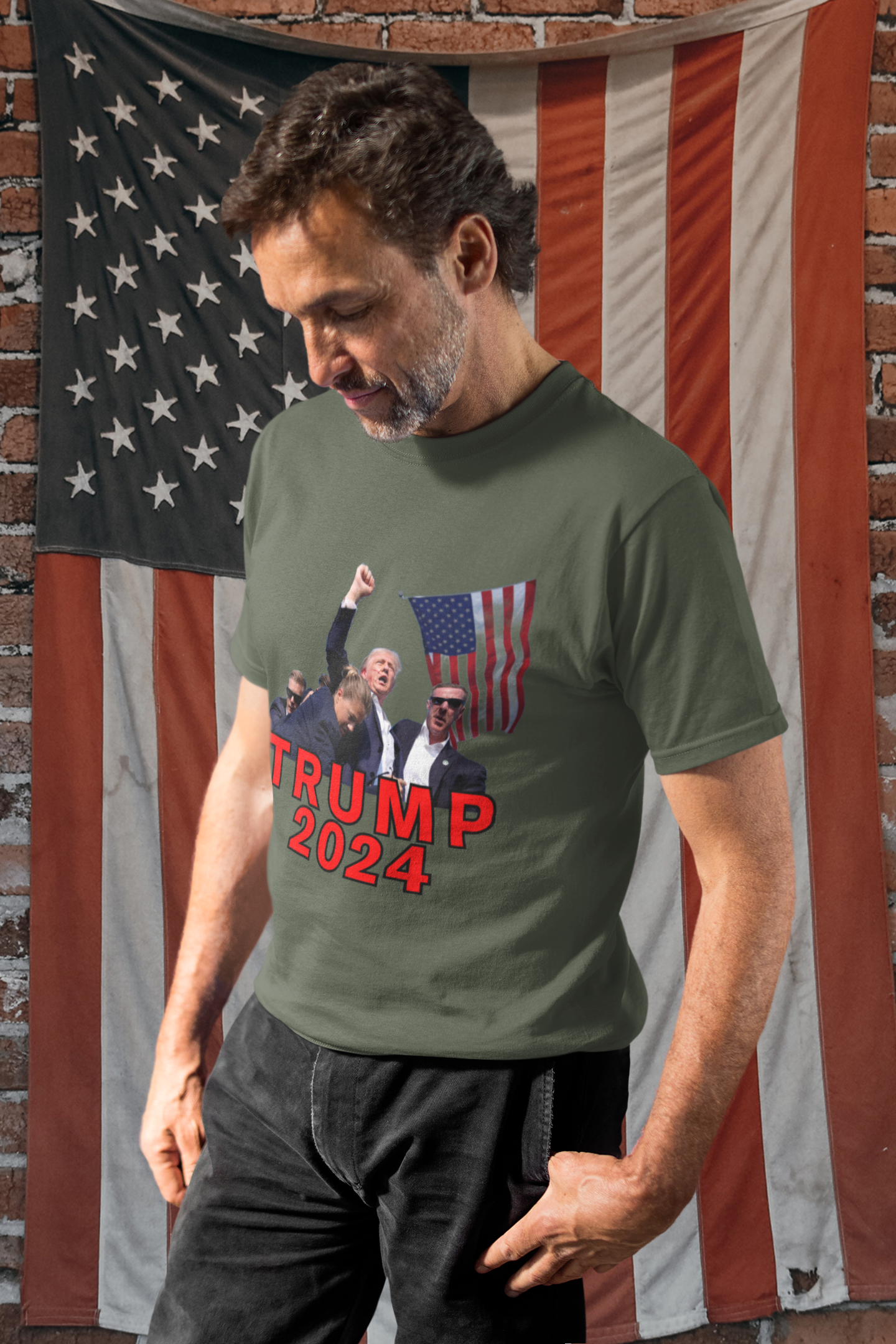 Trump Lives 2024 Patriotic T-Shirt