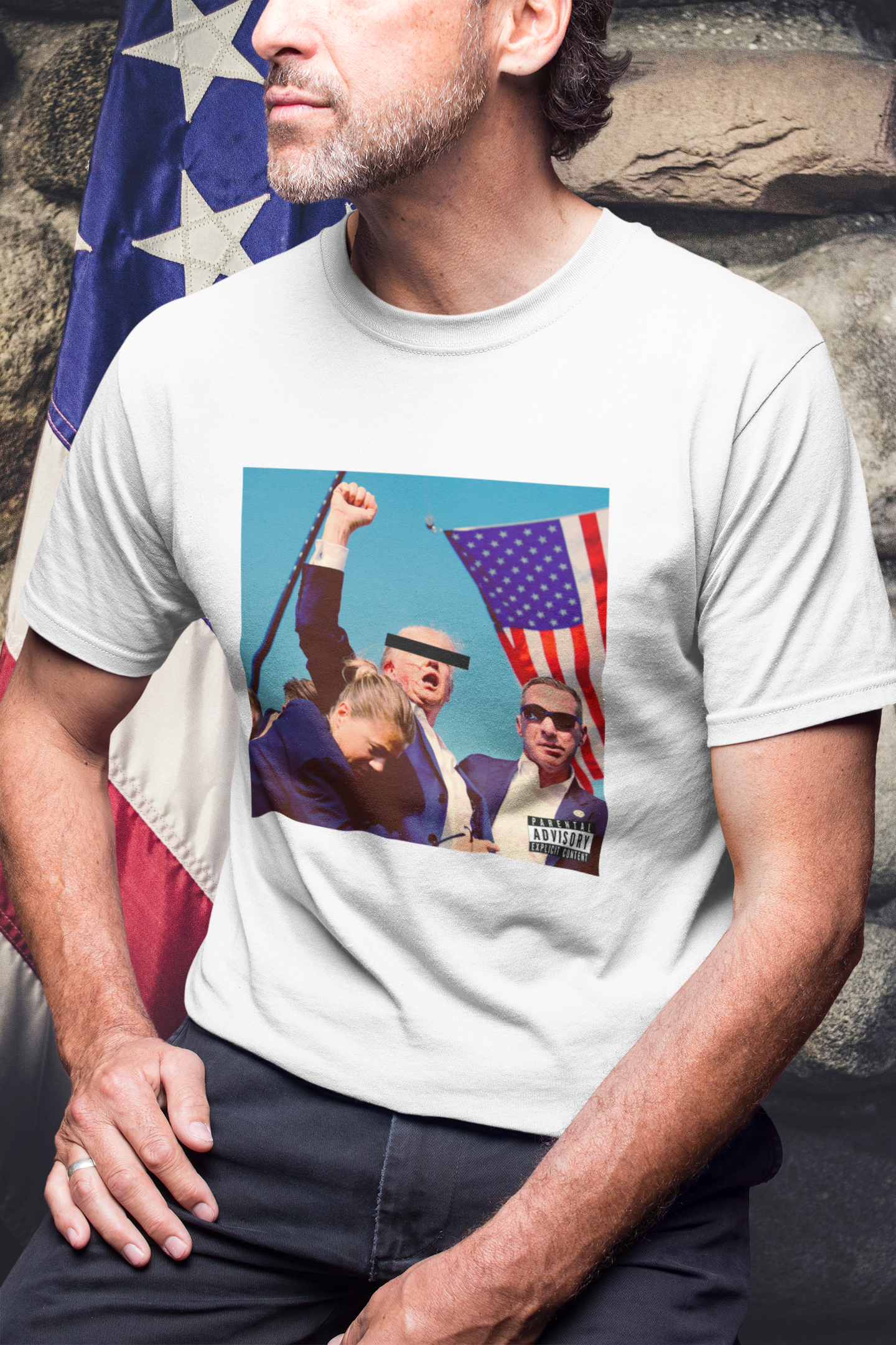 Trump Lives Vintage Album Drop T-Shirt